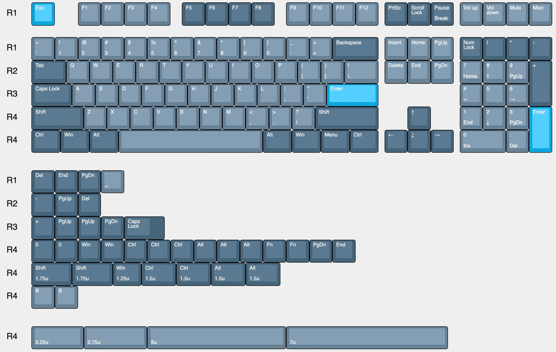 Whale PBT Keycaps - TurtleKeebs